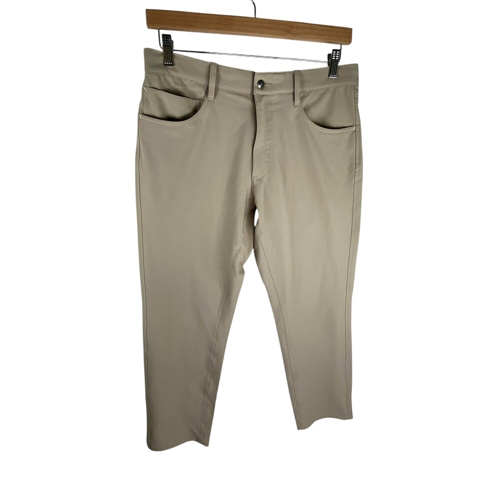 FootJoy Pants Mens FITS 34x32 Beige Athletic Fit Golf Stretch Khaki Tech PGA